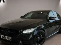Used Mercedes C220 AMG line 194 HP (142 kW) 2019 Black Sedan