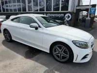 Used Mercedes C220 AMG line 194 HP (142 kW) 2019 White Coupe