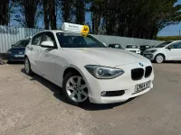 Used BMW 116 Sport Line 2015 White Hatchback