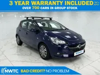 Begagnad Vauxhall Corsa Design Edition 90 HK (66 kW) 2017 Blå Halvkombi