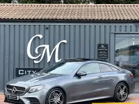 Used Mercedes E220 AMG Line Premium 194 HP (142 kW) 2018 Grey Coupe