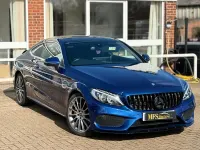 Used Mercedes C200 AMG Line Premium 184 HP (135 kW) 2016 Blue Coupe