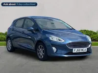Used Ford Fiesta Zetec 100 HP (73 kW) 2018 Blue Hatchback