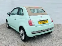 Used Fiat 500 Lounge 69 HP (50 kW) 2014 Green Cabriolet