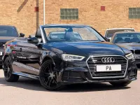 Used Audi A3 Cabriolet S-Line 184 HP (135 kW) 2016 Black Cabriolet
