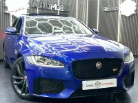 Used Jaguar XF S 300 HP (220 kW) 2017 Blue Sedan