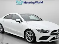 Used Mercedes CLA180 AMG line 136 HP (100 kW) 2021 White Coupe