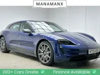 Begagnad Porsche Taycan Performance Package 350 kW (476 HK) 2023 Blå Kombi