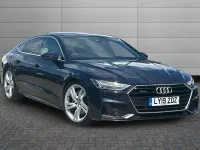 Used Audi A7 S-Line 286 HP (210 kW) 2019 Firmament blue Sedan