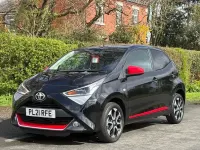 Begagnad Toyota Aygo Trend 71 HK (52 kW) 2021 Svart Halvkombi