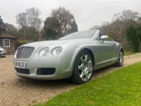 Used Bentley Continental GT Convertible 560 HP (411 kW) 2008 Silver Cabriolet