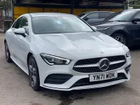 Used Mercedes CLA200 AMG line 2021 White Coupe