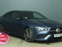 Used Mercedes CLA35 AMG Premium 306 HP (225 kW) 2023 Blue Coupe