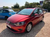 Used VW Golf Sportsvan SE 125 HP (91 kW) 2014 Red with dark interior trim MPV