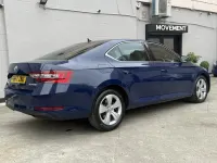 Used Skoda Superb SE L Executive 150 HP (110 kW) 2017 Blue Hatchback