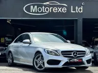 Used Mercedes C220 AMG line 170 HP (125 kW) 2015 Silver Sedan