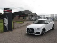 Begagnad Audi S3 Sportback Black Edition 2018 Vit Halvkombi