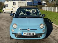 Used Fiat 500C Lounge 2011 Blue Cabriolet