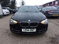 Begagnad BMW 114 Sport Line 2014 Svart Halvkombi