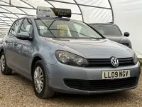 Used VW Golf VI S 100 HP (73 kW) 2009 Blue Hatchback