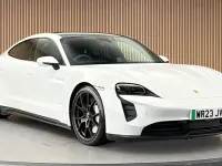 Used Porsche Taycan Performance Package 439 kW (598 HP) 2023 White Sedan