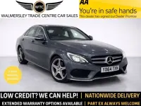 Usado Mercedes C250 AMG line 204 HP (150 kW) 2014 Cinzento Sedan