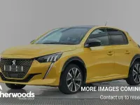 Used Peugeot e-208 GT-line 100 kW (137 HP) 2020 Yellow Hatchback