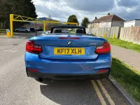 Used BMW 218 M Sport 136 HP (100 kW) 2017 Blue Cabriolet