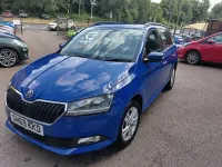 Used Skoda Fabia SE 95 HP (69 kW) 2020 Blue Hatchback