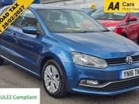 Usado VW Polo SE 60 HP (44 kW) 2016 Azul Citadino