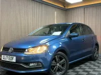 Used VW Polo Edition 90 HP (66 kW) 2017 Blue Hatchback