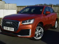 Used Audi Q2 S-Line 116 HP (85 kW) 2017 Orange SUV