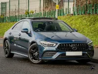 Used Mercedes CLA220 AMG Line Premium Plus 190 HP (139 kW) 2021 Blue Coupe
