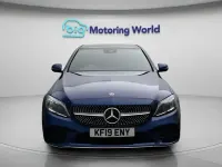Used Mercedes C220 AMG line 194 HP (142 kW) 2019 Blue Sedan