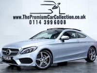 Used Mercedes C220 AMG Line Premium Plus 170 HP (125 kW) 2016 Silver Coupe