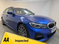 Used BMW 330e M Sport 292 HP (214 kW) 2021 Blue Estate