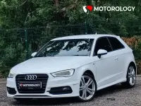 Used Audi A3 S-Line 125 HP (91 kW) 2016 White Hatchback