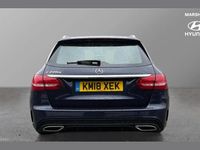 Used Mercedes C220 AMG line 168 HP (123 kW) 2018 Blue Estate