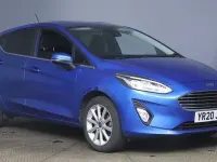 Usado Ford Fiesta Titanium 125 HP (91 kW) 2020 Azul Citadino