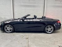 Used Mercedes E220 AMG line 2018 Black Cabriolet