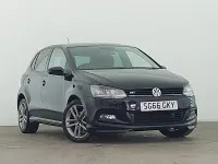Used VW Polo R-line 90 HP (66 kW) 2016 Black Hatchback