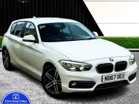 Used BMW 118 Sport Line 2017 White Hatchback