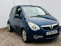 Used Vauxhall Agila Design Edition 85 HP (62 kW) 2008 Blue MPV