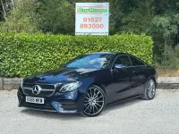 Used Mercedes E220 AMG Line Premium 194 HP (142 kW) 2018 Blue Coupe