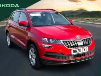 Usado Skoda Karoq SE 115 HP (84 kW) 2020 Vermelho SUV