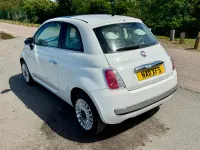 Used Fiat 500 Lounge 69 HP (50 kW) 2011 White Hatchback
