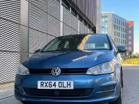 Used VW Golf VII SE 105 HP (77 kW) 2014 Blue Hatchback