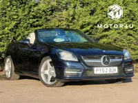 Used Mercedes SLK250 AMG 204 HP (150 kW) 2012 Blue Cabriolet