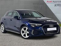 Used Audi A3 S-Line 150 HP (110 kW) 2022 Blue Sedan