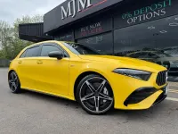 Begagnad Mercedes A35 AMG Premium 2023 Gul Halvkombi